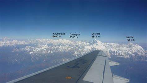 Himalayas, Airplane view, Everest