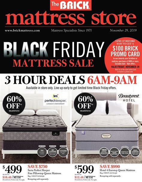 The Brick Mattress Store Black Friday Sale Flyer November 29 to December 5, 2019