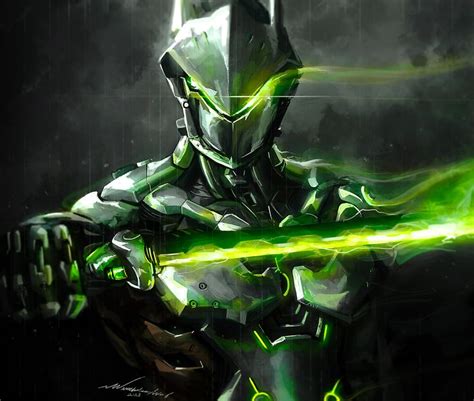 Resultado de imagen para genji wallpaper | Игровые арты, Морские чудовища, Воин ниндзя