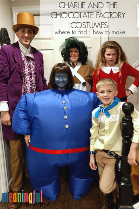 The Original Charlie and the Chocolate Factory DIY Family Halloween Costumes