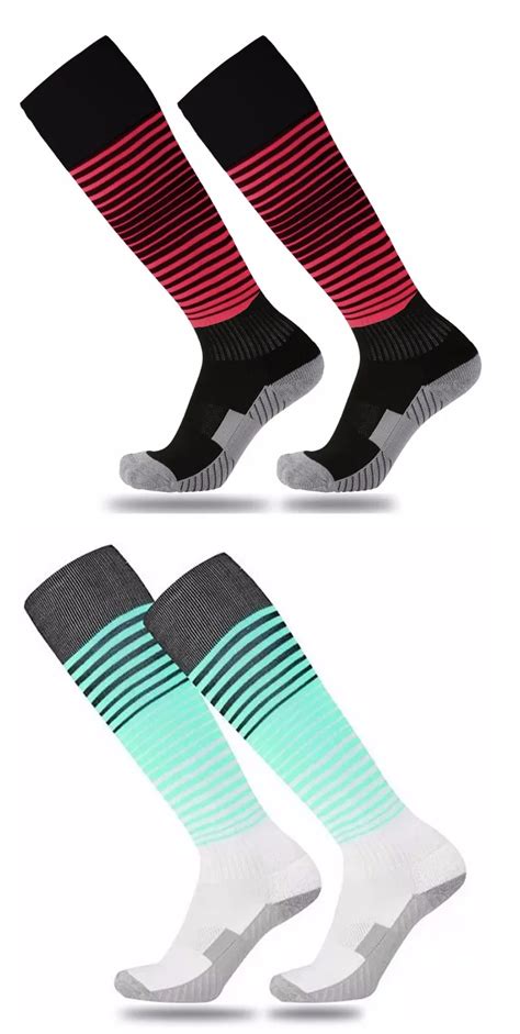 New Blank Thicken Sole Soccer Team Socks For Football Game - Buy Plain ...