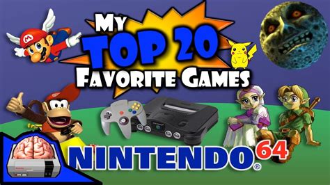 My Top 20 Nintendo 64 Games (#10-1) and Honorable Mentions N64 Favorite Best 10 - YouTube