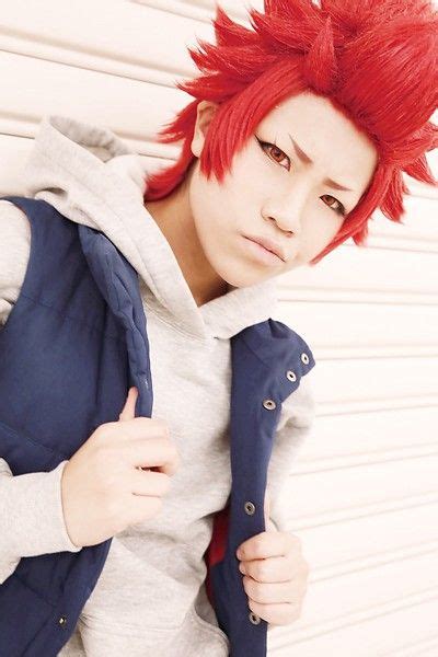 Anime My Hero Academia Kirishima Eijiro Rot Joan Domguez Cosplay-Perücke Zubehör Perücken ...