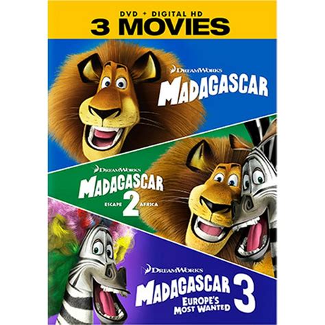 Madagascar 3-Movie Collection (DVD & Digital) - Walmart.com - Walmart.com