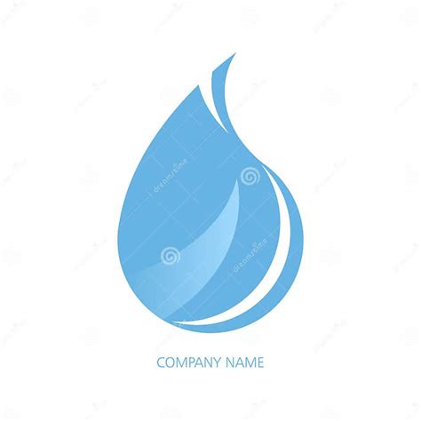 Vector Logo, Blue Blob Isolated on White Background. Stock Vector - Illustration of template ...