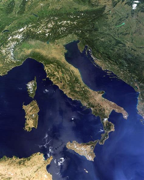 Italy, Satellite Image Photograph by Science Photo Library