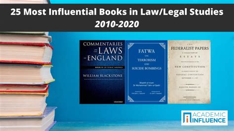 25 Most Influential Books in Law/Legal Studies 2010–2020 | Academic Influence