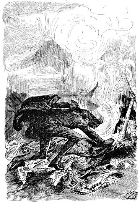 "Pip Rescues Miss Havisham from the Fire" by Harry Furniss — Twenty-first illustration for ...