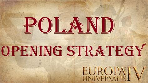 Europa Universalis 4 - Poland starting strategy - YouTube