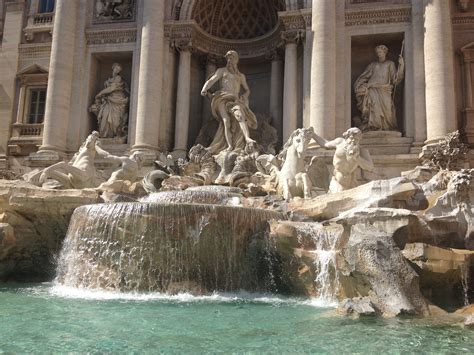 Free Images : italy, trevi fountain, water feature, ancient rome ...