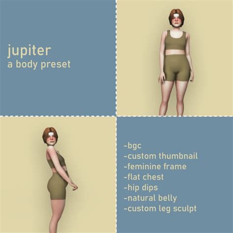 27+ Must-Have Sims 4 Body Presets for More Realistic Sims - Must Have Mods