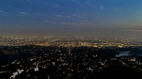 Sunset from the Hollywood Sign : LosAngeles