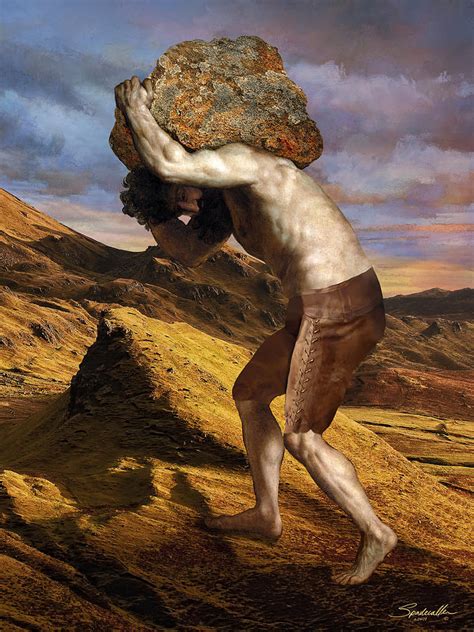 Portrait of Sisyphus Digital Art by M Spadecaller | Pixels