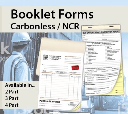 3 Part NCR Booklet 5.5″x 9″ | Felts Printing and Signs