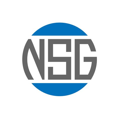 NSG letter logo design on white background. NSG creative initials circle logo concept. NSG ...