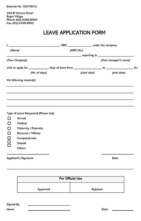 20+ Blank Leave Application Forms (Free Templates)