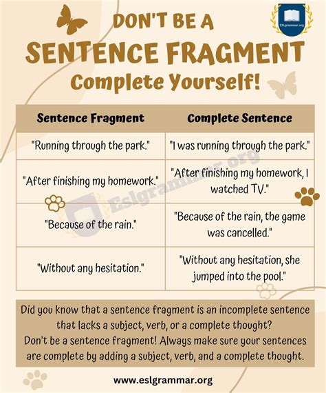 Understanding Sentence Fragment: A Guide to Identifying and Correcting ...