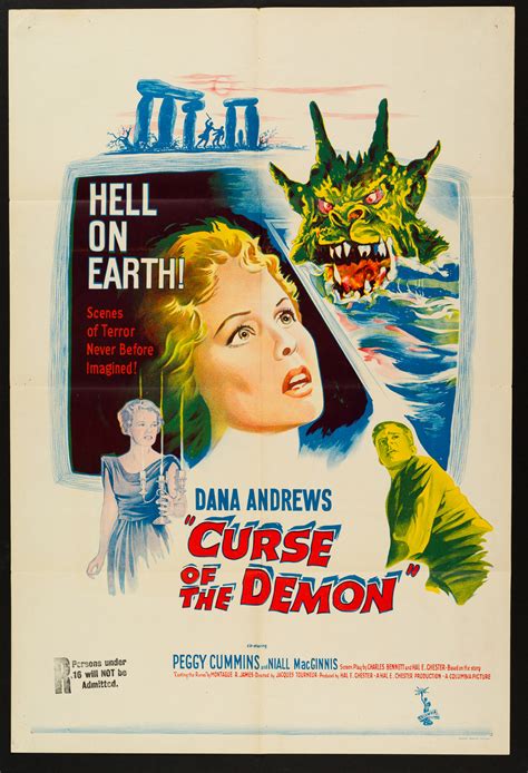 CURSE OF THE DEMON (1957) Original Vintage Australian One Sheet Poster ...