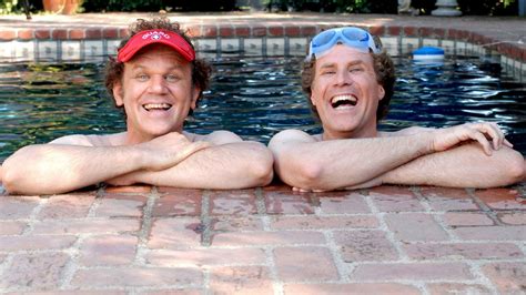 Step Brothers Movie HD Wallpaper | John C. Reilly & Will Ferrell Poolside Fun