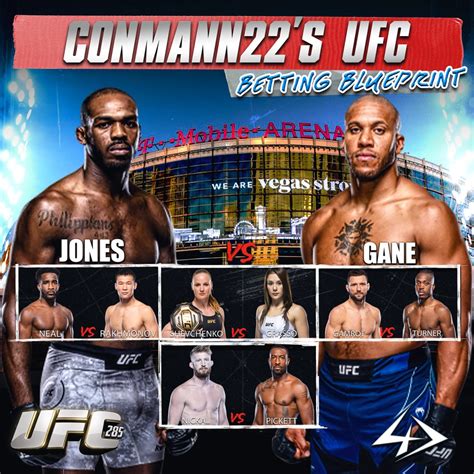 Conmann's UFC 285 Betting/DFS Blueprint - 4 Deep Sports