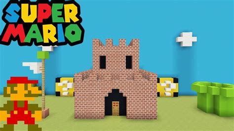 Minecraft Tutorial: How To Make A Mario Castle "Mario House" - YouTube