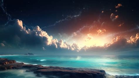 Clouds Meet The Galaxy AI Generated 4K Wallpaper - Pixground - Download ...