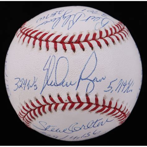 3000 Strikeouts Club OML Baseball Signed & Inscribed By (11) with Randy Johnson, Bob Gibson ...