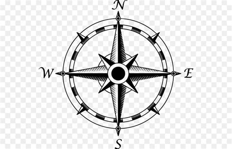 Compass rose Fantasy map - compass png download - 735*1189 - Free ...