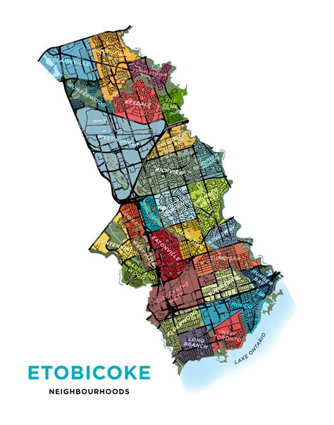 Etobicoke Full City Map – Jelly Brothers