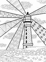 Lighthouse coloring pages For Adults sketch template
