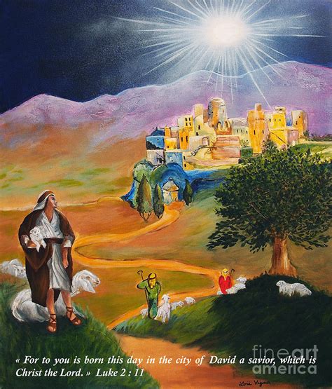 Our Savior is Born Painting by Lois Viguier - Fine Art America