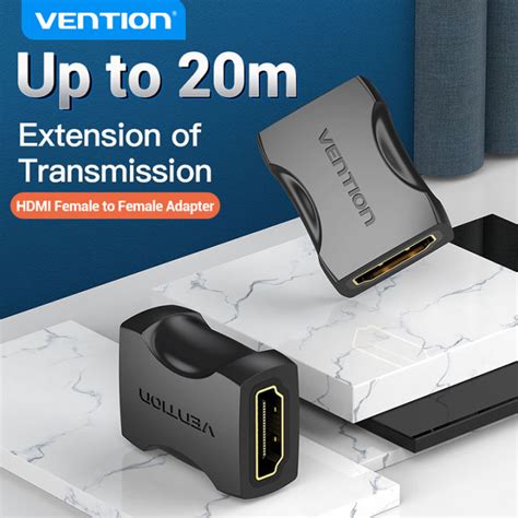 Vention HDMI Extender Adapter HDMI Female to Female Connector 4k HDMI 2 ...