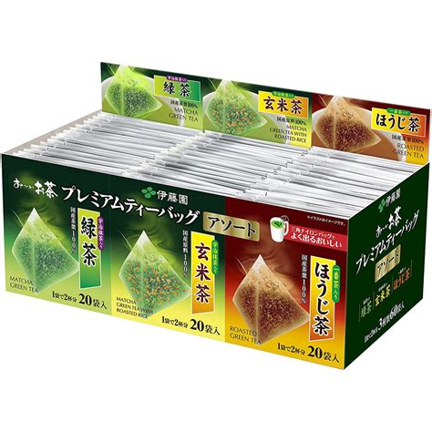 Japan Ito En Green Japanese Blend Premium Tea Bags 60 bags Mixed ...