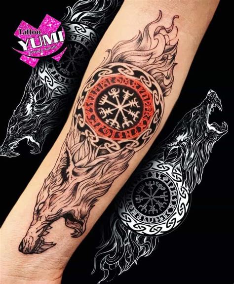 55 Coolest Norse Wolf Tattoo Ideas