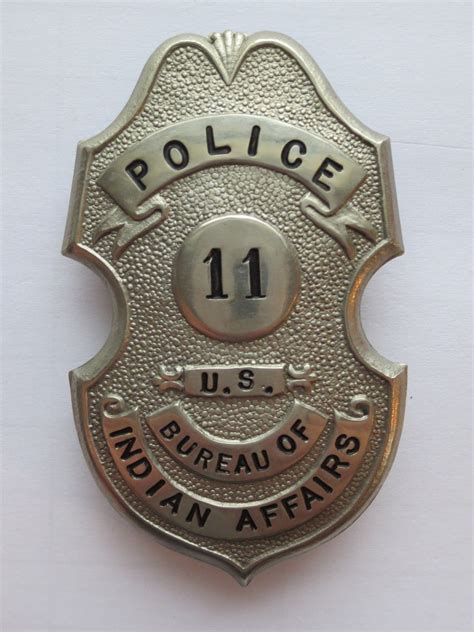 Police, U.S. Bureau of Indian Affairs Bureau Of Indian Affairs, Law Enforcement Badges, Police ...