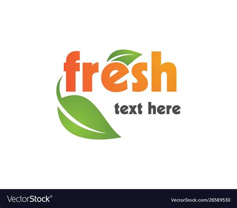 Fresh logo Royalty Free Vector Image - VectorStock