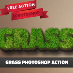 Grass Text Photoshop Free Action | PSDDude