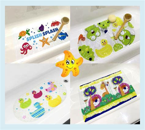 Baby Bath Mat Large Bath Mat Non Slip Duck Bath Tub Mats Shower Mat Kids Mermaid | eBay