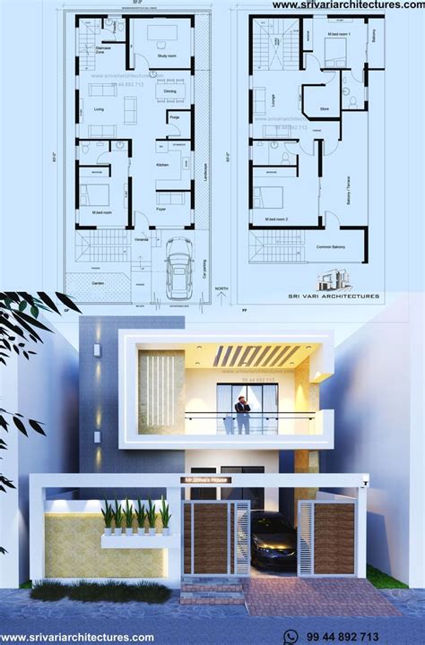 Elevation with floor plan | Architectural house plans, Architect design ...