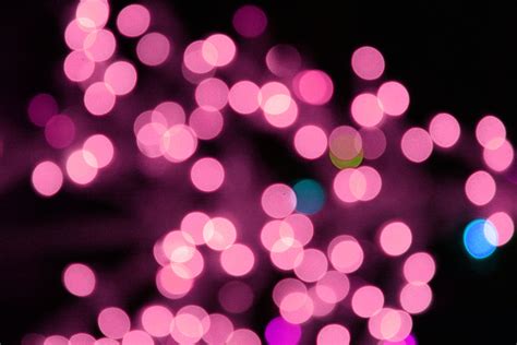 Blurred Christmas Lights Pink Picture | Free Photograph | Photos Public ...