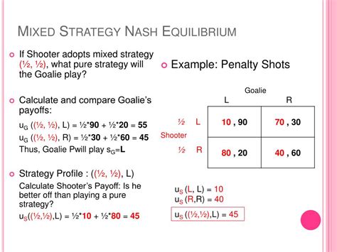 PPT - Game Theory: Mixed Strategy Nash Equilibrium PowerPoint Presentation - ID:1392247