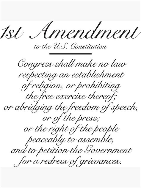 "1st Amendment" Poster for Sale by madmattman | Redbubble