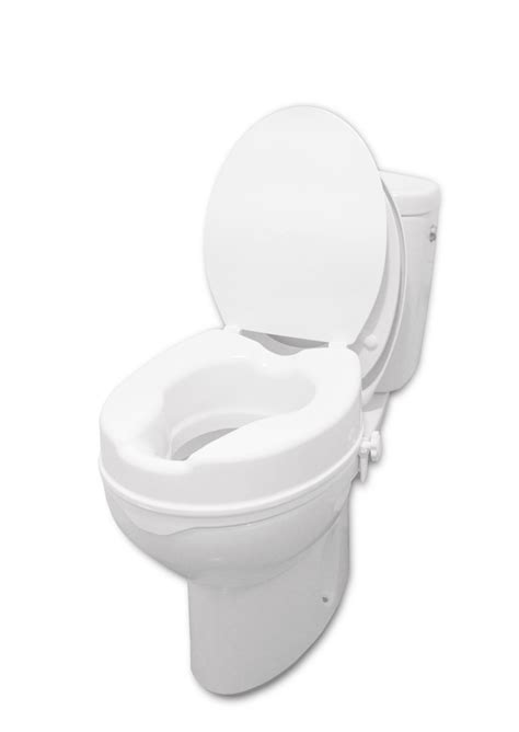 Free Shipping! PEPE - Toilet Seat Risers for Seniors with Lid (4 inch, Not Returnable ...