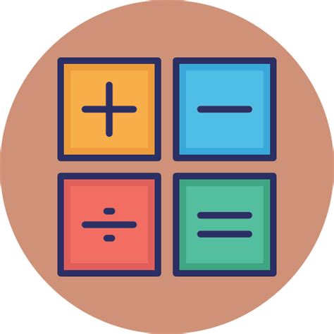 Math calculator - Free technology icons