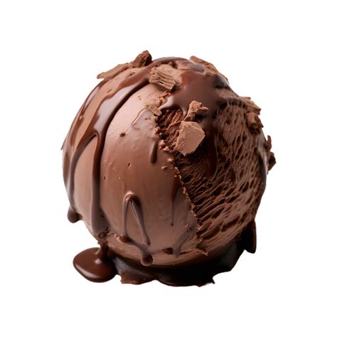 chocolate ice cream ball isolated on transparent background 27291616 PNG