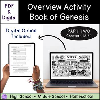 Genesis Book of the Bible Summary (CH 12-50) Overview Activity | TPT