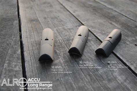 3 pack of Rifle Cheek Risers - ACCU Long Range