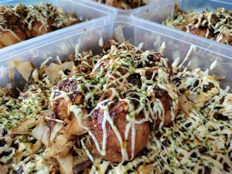 Takoyaki Japanese Street Food,Traditional Food Stock Image - Image of ...