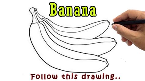 Banana Drawing Step By Step