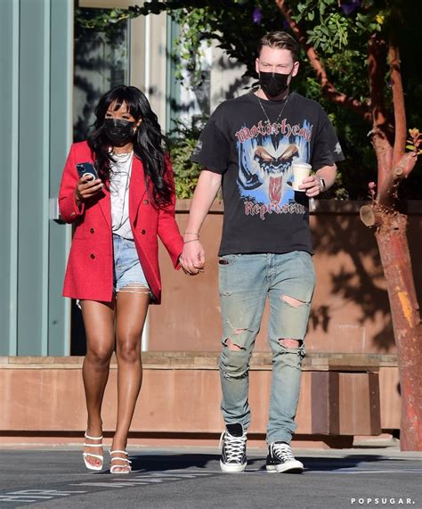 Keke Palmer Kisses Boyfriend Styn During a Coffee Date in LA | POPSUGAR Celebrity